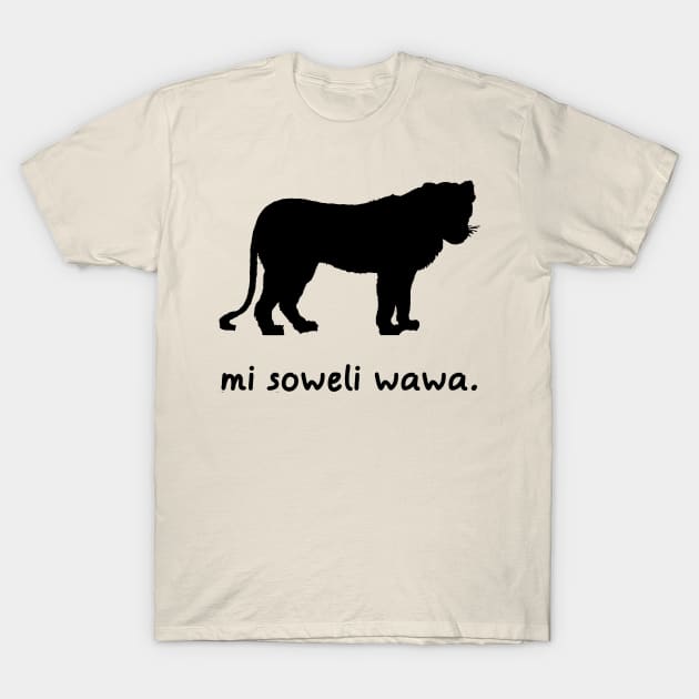 I'm A Lion (Toki Pona) T-Shirt by dikleyt